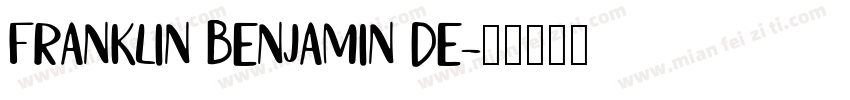 FRANKLIN BENJAMIN DE字体转换